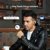 boAt Airdopes 131 true wireless earbuds in Black, worn by a man using the voice assistant