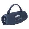 JBL Charge 6 portable Bluetooth speaker in Blue, with the removable handle strap