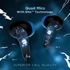 boAt Immortal 121 true wireless gaming earbuds in Black Sabre, quad microphones with ENx for calls