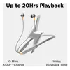 boAt Rockerz 185 Pro wireless neckband earphones in Fiery Grey, up to 20 hours of playback, 10 minutes of ASAP Charge for 10 hours