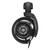Sennheiser HD 800 S open-back audiophile headphones in Black, ear cup and ring radiator driver from the side