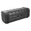 boAt Stone 650R portable Bluetooth speaker in Black, angled view of the diamond pattern grille