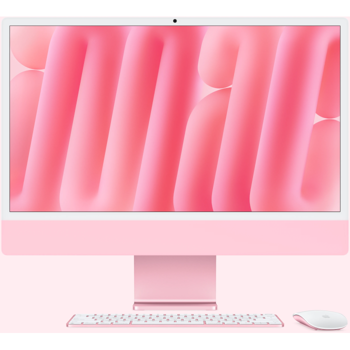 iMac 24-inch with Retina 4.5K display Apple M4 chip with 10‑core CPU and 10‑core GPU, 16GB, 256GB SSD - Pink