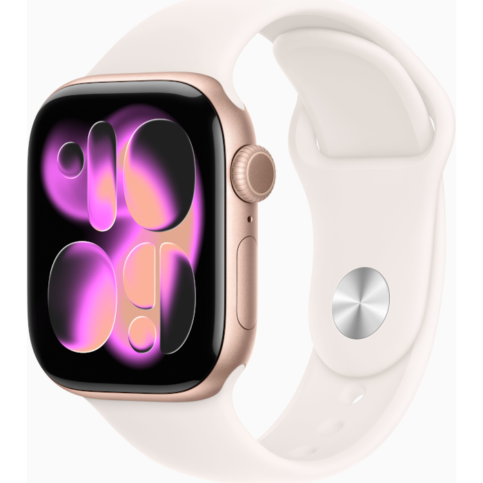 Watch Series 11 GPS + Cellular 46mm Rose Gold Aluminium Case with Light Blush Sport Band - M/L