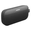Bose SoundLink Flex (2nd Gen) portable Bluetooth speaker in Black, angled front view with the USB-C port on the side