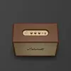 Marshall Woburn III Bluetooth home speaker in Brown, angled top view