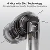 boAt Airdopes 111v2 true wireless earbuds in Ivory White, earbud cutaway showing the 4 mics with ENx
