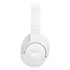 JBL Tune 770NC wireless over-ear noise cancelling headphones in White, left ear cup side view