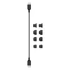 Beats Flex wireless neckband earphones in Beats Black, USB-C to USB-C charging cable and four sizes of ear tips