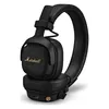 Marshall Milton A.N.C. wireless on-ear noise cancelling headphones in Black, angled side view