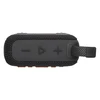 JBL Go 4 portable Bluetooth speaker in Black, top panel with volume and play buttons