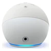 Amazon Echo Dot 5th Gen smart speaker in White, back view with power port