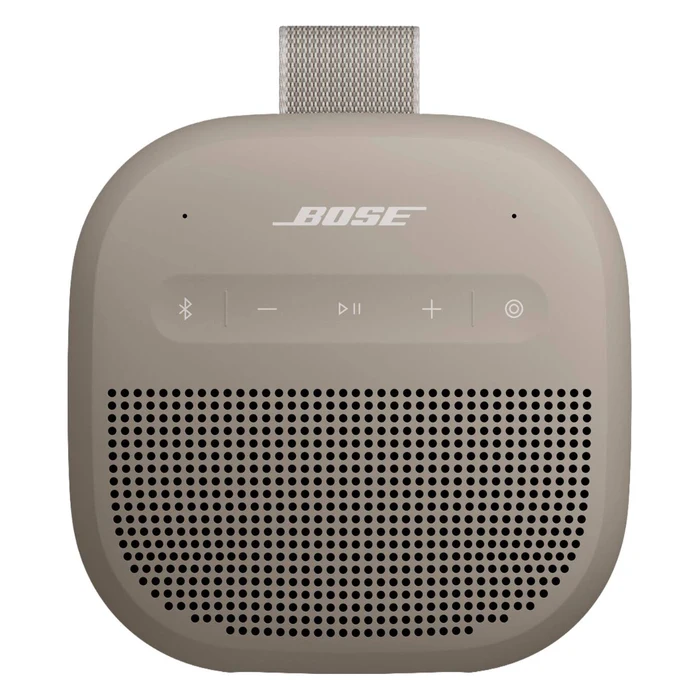 Bose SoundLink Micro (2nd Gen) portable Bluetooth speaker in Sandstone, front view