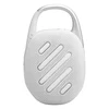 JBL Clip 5 portable Bluetooth speaker in White, back view