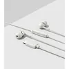 Sennheiser CX 80U USB-C wired earphones in White, earbuds, remote and USB-C plug up close