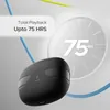 boAt Airdopes Kick true wireless earbuds in Carbon Black, charging case, up to 75 hours total playback