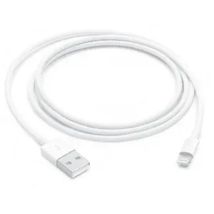 Apple Lightning to USB Cable (1 m), coiled cable with the USB-A and Lightning plugs
