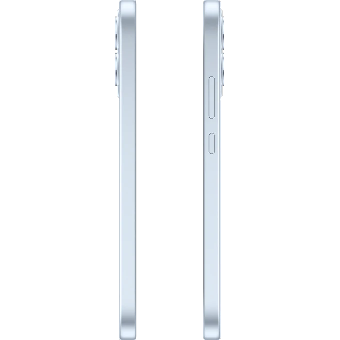 OPPO F35 Pro 5G in Wave Blue, left and right side views