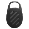 JBL Clip 5 portable Bluetooth speaker in Black, back view