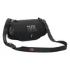 JBL Xtreme 4 portable Bluetooth speaker in Black, angled front view with the shoulder strap