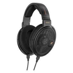 Sennheiser HD 660S2 open-back audiophile headphones in Black, angled view with the cable
