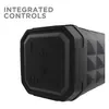 boAt Stone 650R portable Bluetooth speaker in Black, end cap buttons for power, play/pause, volume and track skip