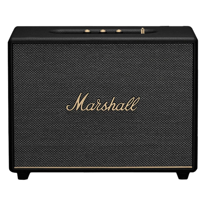 Marshall Woburn III Bluetooth home speaker in Black, front view
