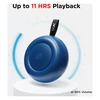 boAt Stone 135 portable Bluetooth speaker in Bold Blue, angled view on a display stand