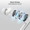 boAt Airdopes 111v2 true wireless earbuds in Ivory White, earbud cutaway showing the 13 mm driver