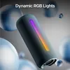 boAt Stone Spinx Pro portable Bluetooth speaker in Tropical Blue, RGB light strip in colour