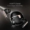 boAt Airdopes 161 ANC Elite true wireless earbuds in Black, earbuds above the case, ASAP Charge 10 minutes for 150 minutes