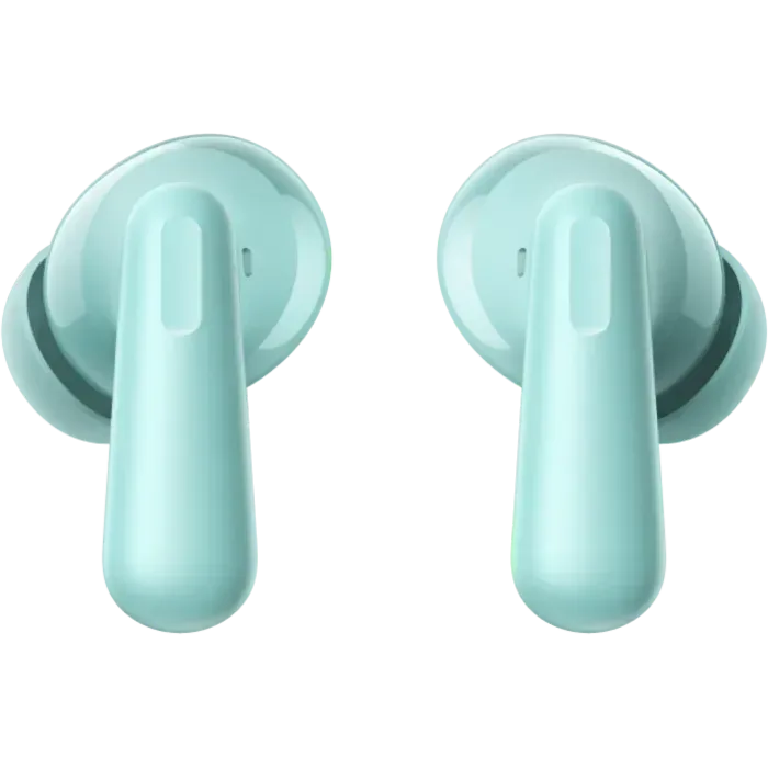 OnePlus Nord Buds 3 Pro true wireless noise cancelling earbuds in Soft Jade, pair of earbuds, rear view