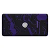 Marshall Emberton III Hendrix Edition portable Bluetooth speaker in Purple and Black, top view with the all-seeing eye control knob and purple battery lights
