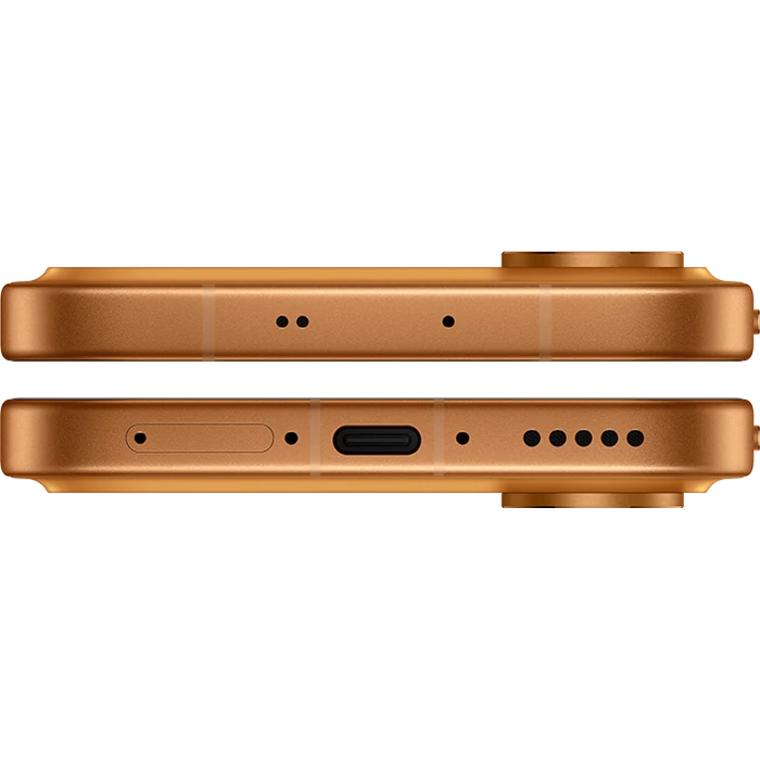 Vivo V80 5G in Sunrise Anthem, top and bottom edges