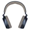 Sennheiser Momentum 4 Wireless noise cancelling headphones in Denim, front view with the headband