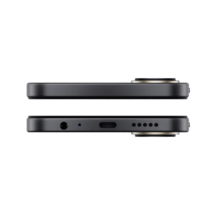 Redmi A7 Pro 5G in Black, top and bottom edges