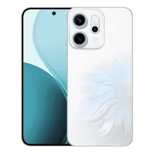 OPPO Reno14 Pro 5G in Pearl White, back and front views