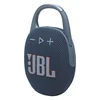 JBL Clip 5 portable Bluetooth speaker in Blue, angled view