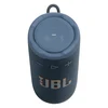 JBL Grip portable Bluetooth speaker in Blue, top with Power, Auracast and Bluetooth buttons