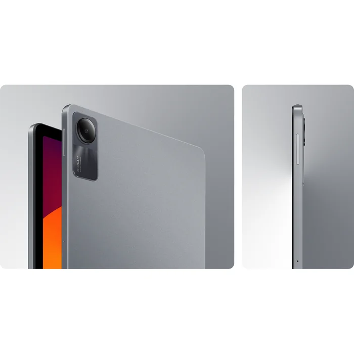 Redmi Pad SE 11-inch in Graphite Gray, back and side edge close-up