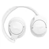 JBL Tune 770NC wireless over-ear noise cancelling headphones in White, ear cups folded flat