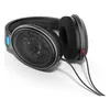 Sennheiser HD 600 open-back audiophile headphones in Black, lying on its side