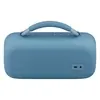 Bose SoundLink Max portable Bluetooth speaker in Blue Dusk, back view with the USB-C and AUX ports