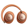 JBL Live 780NC noise cancelling headphones in Orange, ear cups swivelled flat