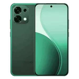 OPPO F33 5G in Forest Green, back and front views