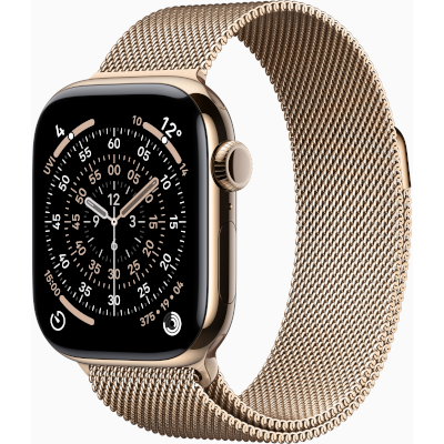 Watch-Series-11-GPS+Cellular-46mm-Gold-Titanium-Case-with-Gold-Milanese-Loop-S/M