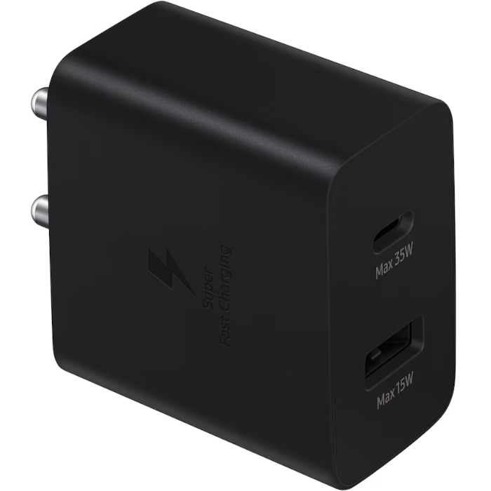 35W PD Power Adapter Duo Black