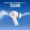 boAt Nirvana Iris true wireless earbuds in Quartz White, up to 32 dB active noise cancellation