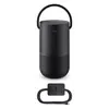 Bose Portable Smart Speaker with Alexa in Triple Black, with the USB-C power supply from the box
