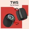 boAt Stone 208 portable Bluetooth speaker in Raging Black, two speakers paired in TWS mode